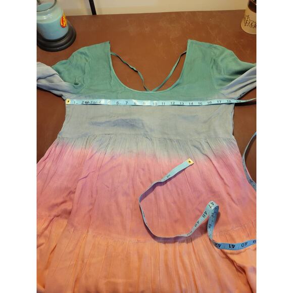 En Crème Multicolor Striped Long Sleeve Blouse Size Medium new with flaws - Picture 3 of 13